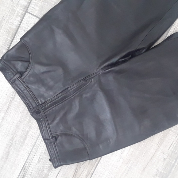 Leather Pants..IRIS SINGER..SIZE 8 - Picture 2 of 8